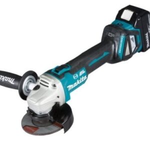 Makita DGA463RTJ Angle Grinder 2-18v-5Ah Li-ion Batteries 115mm